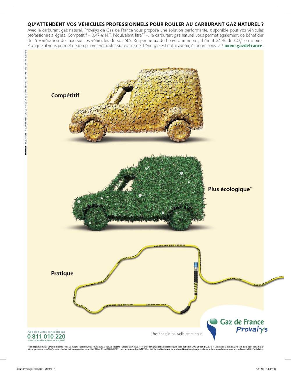 GDF gaz naturel Provalys